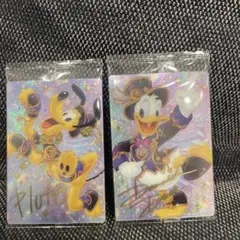 ディズニーキャラクターズ　ウェハース　スペシャルアートカード　ドナルド　プルート