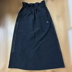 adidas ブラック ロングスカート