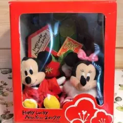 ディズニーストア　2007年　門松　正月飾り　ミッキー　ミニー　ぬいぐるみ