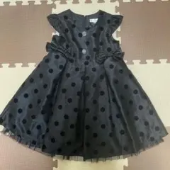 anyFAM ドット柄ドレス ブラック 120cmのサムネイル