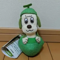 ワンワン ぬいぐるみ いないいないばあ 緑色 帽子付き メロン プライズ