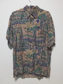 た*し様 美品　Robert stock ロバートストック　シャツ　シルク　半袖