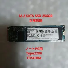 TOSHIBA M.2 SATA SSD 256GB 正常診断