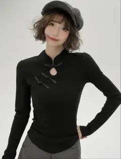 に*迎様 CHANMINA BIJIN ロンT(ブラック) に*迎様 CHANMINA BIJIN ロンT(ブラック) - メルカリ