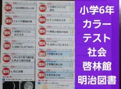 小6 理科 カラーテスト 啓林館 明治図書 13枚 小学6年のサムネイル