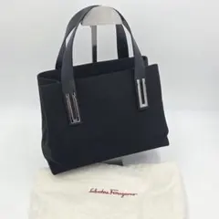Salvatore Ferragamo ハンドバッグ レザー　ナイロン　極美品のサムネイル