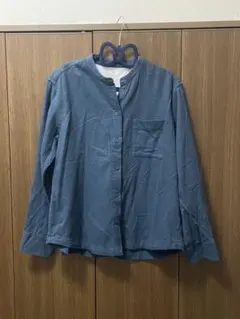 無印　スタンドカラーシャツ　M
