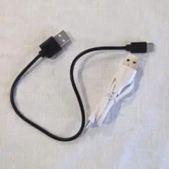 USB-A to USB-C 充電ケーブル ホワイト 30cm ２個まとめ売り
