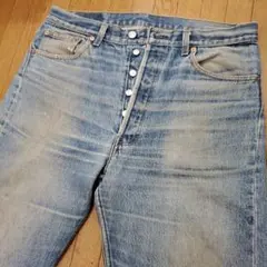 90s USA製 Levi'sリーバイス501 W36鬼ヒゲ 色落ち状態サイズ良のサムネイル