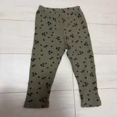 ZARA ザラ ベビー レギンス 花柄 80〜90 ワッフル カーキのサムネイル