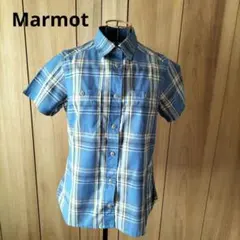 Marmot　マーモット　デサント　チェック　半袖シャツ　ブラウスのサムネイル