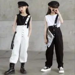 韓国　お洒落かわいいキッズ サロペット オーバーオール160