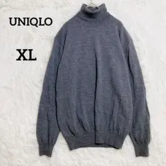UNIQLO ニット『XL』タートルネック ウール100 大きいサイズ ゆったり