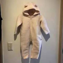 USED GAP くまさん ジャンプスーツ ボア ベビーピンク 出産準備