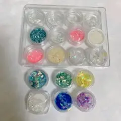 レジン 封入パーツ ラメ フィルム セット