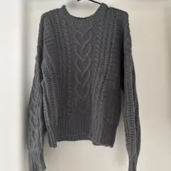 ナイスクラップケーブルニット