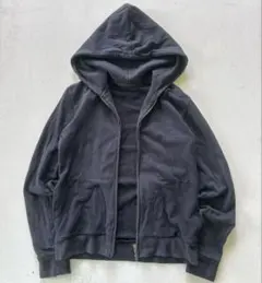RICO ジップパーカー ダブルジップ　ブラック