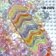 ♢穴あり♢クリア♢花♢ロンデル♢カスタムボールペン♢ビーズボールペン♢