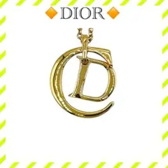 美品 ディオール CD ロゴ ネックレス アクセサリー 金 ゴールド レディース
