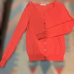 bulle de savon オレンジ カーディガン 長袖