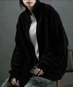 【Alfred Alex】オーバーサイズモールドライバーズニット L