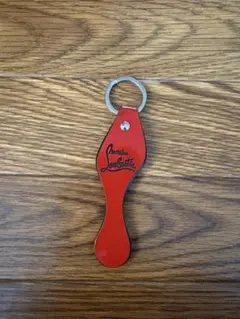 ✨極美品✨クリスチャンルブタン キーリング レッドソール ロゴ金具 赤