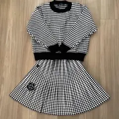 チェック柄 セットアップ スカートセットアップ