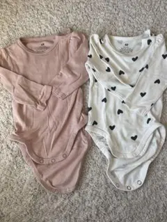 H&M 長袖ボディスーツ 2枚セット