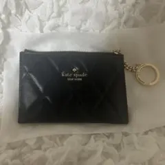 ケイトスペード コインケース カードホルダー レザー ブラック キルティング