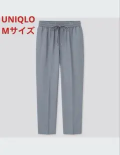 UNIQLO ユニクロドレープツイルテーパードパンツ　ブルー　Mサイズ 美品