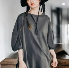 MODE NORM CORE コットン 天竺 3Dス リーブプル オーバーサイズ