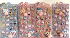 4個 ちいかわ 立体 おしりシール ステッカー お尻シール シール帳 に貼れる