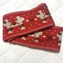 Disney ミッキー&ミニー赤マフラー♡