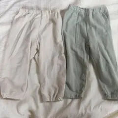 ユニクロ　リラックスフィットレギンス　スウェット　10分丈　80