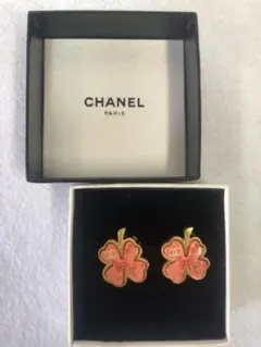 美品 CHANEL シャネル イヤリング　クローバー　03P