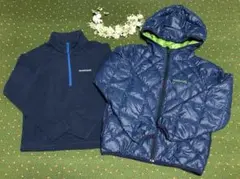 mont-bell リバーシブルダウンコート・フリースセット 130 モンベル