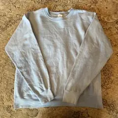 Hanes Ultimate Cotton Mサイズ ライトブルー トレーナー