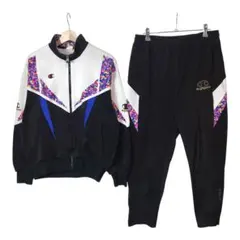 90s チャンピオン　ジャージ上下セットアップ　ビッグサイズ　カラフル　日本製のサムネイル