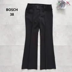 ボッシュBOSCH フレアパンツ　センタープレス　ブラック　セレモニー　【38】