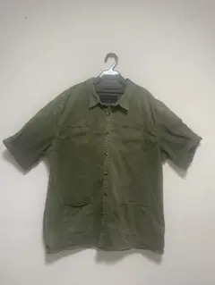 ZARA MAN 半袖シャツ オリーブグリーン