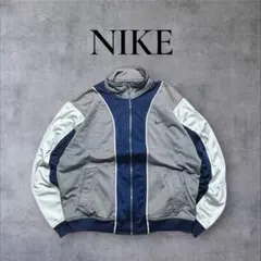 【希少/Y2K】00s NIKE トラックジャケット リングジップ 袖ロゴ 刺繍