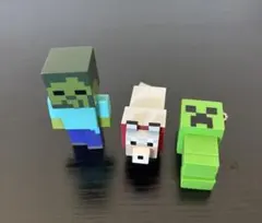 マイクラ　ミニフィギュア　まとめ売り クリーパー・ゾンビ・犬