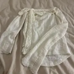 レース トップス 長袖