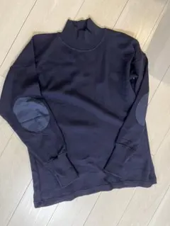 イタリア軍 モックネック ウール セーター NAVY