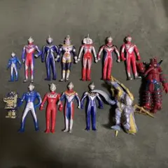 ウルトラマン ソフビ フィギュア まとめ売り 怪獣 ウルトラ兄弟 当時物あり