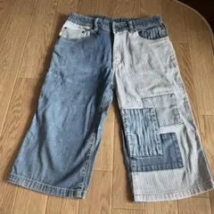 Berry Berryデニムパッチワークハーフパンツ 150cm