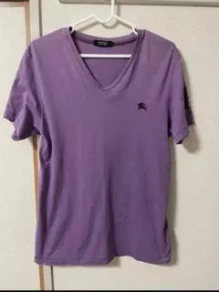 【M】BURBERRY BLACK LABEL　Vネック半袖Tシャツ