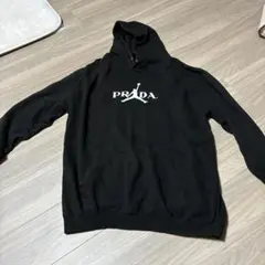 PRADA ジャンプマンロゴ パーカー 黒