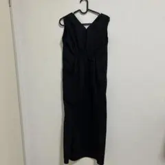 GRL ノースリーブ ロングワンピース ブラック
