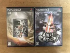 PS2ソフト　無双オロチ　真三国無双4 2点セット